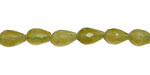 Green Garnet Faceted Teardrop 10x6mm