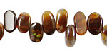 Mexican Fire Agate Polished Pebble Drops 5-9x8-12mm