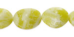 Natural Lemon Jade Twisted Oval 20x15mm