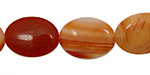 Orange Botswana Agate Flat Oval 20x15mm