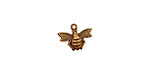 Stampt Copper (plated) Flying Bee Charm 13x10mm