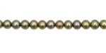 Silver Green Semi-Round 4.5-5mm