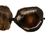 Black Agate Natural Edge Freeform Faceted Slab 27-41x21-30mm