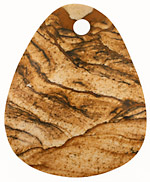 Picture Jasper Wavy Pendant 50-52x63mm