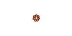 TierraCast Antique Copper (plated) Petal Bead Cap 5mm