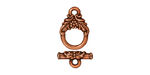 TierraCast Antique Copper (plated) Small Garland Toggle Clasp 14x10mm