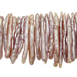 Angel Skin Pink Biwa Stick Top-Drilled 25-32mm