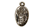 Green Girl Pewter Java Pendant 17x32mm