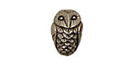 Green Girl Pewter Bubo Owl 19x13mm