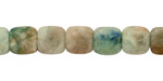 Chrysocolla Quartz Puff Square 10mm