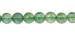 Green Fluorite (A) Puff Coin 8mm