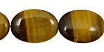 Tiger Eye Flat Oval 25x18mm