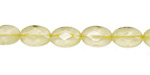 Lemon Quartz Faceted Oval 11-12x8mm