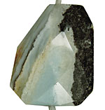 Rainbow Amazonite Faceted Flat Slab 55x45mm