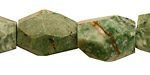 Green African Opal Faceted Nugget 18-22x13-20mm