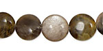 Black Sunstone Puff Coin 15mm