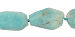 Peruvian Amazonite Faceted Nugget 20-25x11-16mm