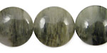 Green Line Quartz Puff Coin 20mm