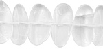 Rock Crystal Flat Polished Pebble 10-14x11-23mm