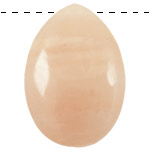 Peach Jade (nat.) Smooth Drop Pendant 35x50mm