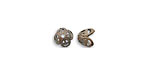 Vintaj Natural Brass Filigree Bead Cap 7mm