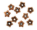 Antique Copper Beaded Star Bead Caps 8mm