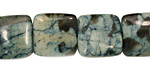 Mystic Blue Feldspath Puff Square 15mm