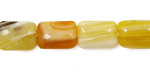 Yellow Botswana Agate Thin Pillow 14x10mm