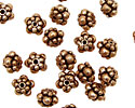 Antique Copper Stacked Daisy Rondelle 5x7mm