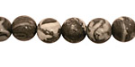 Black Tree Agate Round 10mm