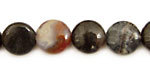 Montana Agate Puff Coin 12mm