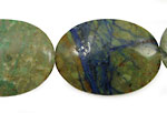 China Chrysocolla Flat Oval 35x25mm