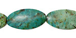 African Turquoise Flat Oval 28x14mm