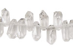 Rock Crystal Faceted Stick Drop