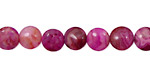 Ruby Crazy Lace Agate Puff Coin 8mm