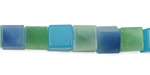 Blue Quartz (rainbow) Cube 8mm