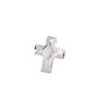 Crystal Clear Faceted Cross 10x12mm