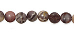Porcelain Jasper Puff Coin 8mm