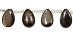 Hypersthene Flat Teardop 10x15mm