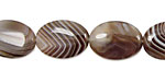 Botswana Agate (rich color) Flat Oval 18x13mm