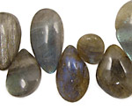 Labradorite Freeform Flat Drop 12-19x15-30mm