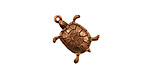 Stampt Antique Copper (plated) Turtle Charm 12.5x17mm