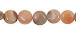 Pink Botswana Agate Puff Coin 10mm
