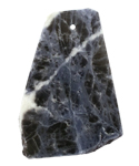 Sodalite Freeform Slab Pendant 28-40mm