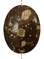 Mica Quartz Flat Oval 60x40mm