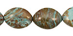 Blue Calsilica Jasper Horse Eye 19x15mm