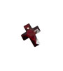 Garnet Faceted Cross 10x12mm