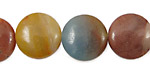 Rainbow Amazonite Puff Coin 16mm
