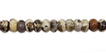 New Silver Leaf Rondelle 6mm