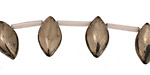 Golden Pyrite (silver tone) Spear Drop 8x14mm